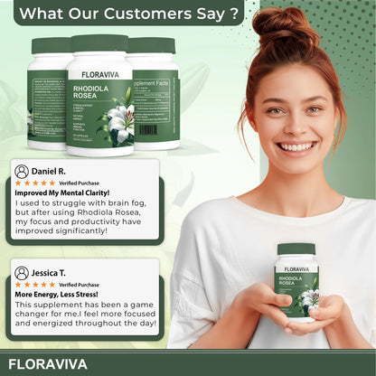 Floraviva Rhodiola Rosea Capsules/ 2PCS